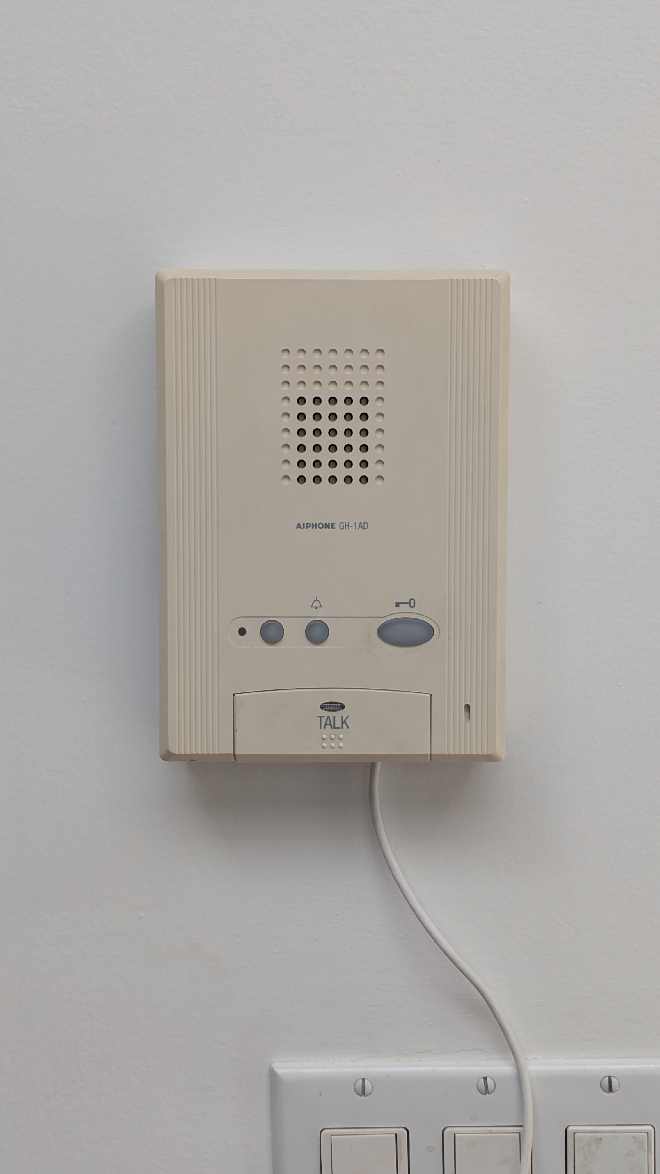 Intercom unit reassembled
